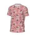 thumbnail image 5 of Rocae Rose Flowers for Men's Mesh Quick-Dry Short Sleeve Workout T-Shirt,Mens Crew Neck Tee Lightweight Soft Classic T Shirts X-Small, 5 of 9