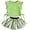 Leaves Green, variant on WIBACKER Girls Boho Clothes 1-9 Years Side Tie Ruffle Tops and Lavender Print Tutu Skirt Shorts 2 Piece Outfit Kids Girl Summer Outfits