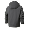 thumbnail image 3 of WTOBBY Men's Winter Waterproof Jacket for Casual Outdoor - Solid Color Hardshell Fashion, Cold Weather Protection, Ideal for Daily Commute, Hiking, and Durable Use,Gray 3XL, 3 of 3