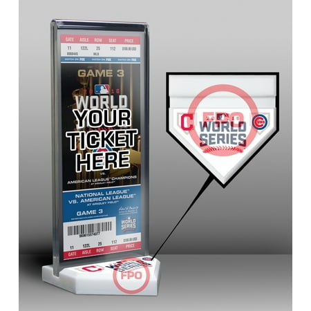 2016 World Series Ticket Display Stand - Cubs vs Indians