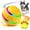 Yellow, variant on Pounca Ball for Dogs, Interactive Dog Ball, Auto Rolling & Bouncing Pet Ball with LED Lights, 2 Play Modes, USB Rechargeable Toy for Dogs & Cats