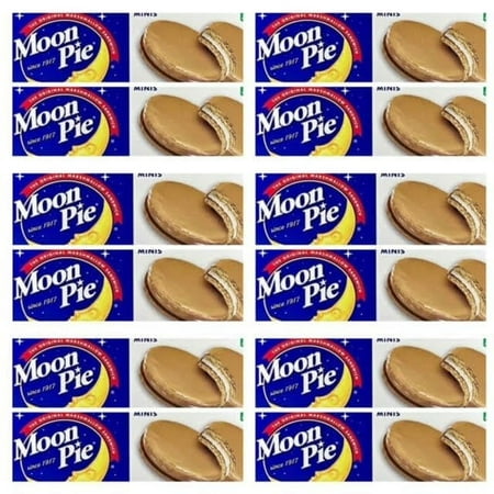 Moon Pies Bulk 72 Individually Wrapped Moon Pie 12 Boxes 6 Each Box (Salted Caramel)