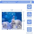 thumbnail image 5 of SKYSONIC Christmas Snowman Cotton Washcloths Set of 4, Highly Absorbent Soft Fingertip Towel for Bathroom, Gym, Hotel and Spa, 12 x 12 Inch, 5 of 7