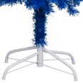 thumbnail image 2 of vidaXL Artificial Pre-lit Christmas Tree with Ball Set Blue 210 cm PVC, 2 of 5