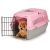 Carry Me Plastic Dog Crate, Pink, Small, 23"L x 14"W x 8"H