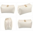 thumbnail image 7 of Unique Bargains Floral Makeup Bag Zipper Flower Cosmetic Pouch Beige, 7 of 7