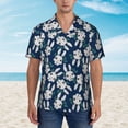 thumbnail image 2 of JUNZAN Cute Rabbit Pattern Hawaiian Shirt for Men,Summer Beach Casual Short Sleeve Button Down Shirts-3X-Large, 2 of 5
