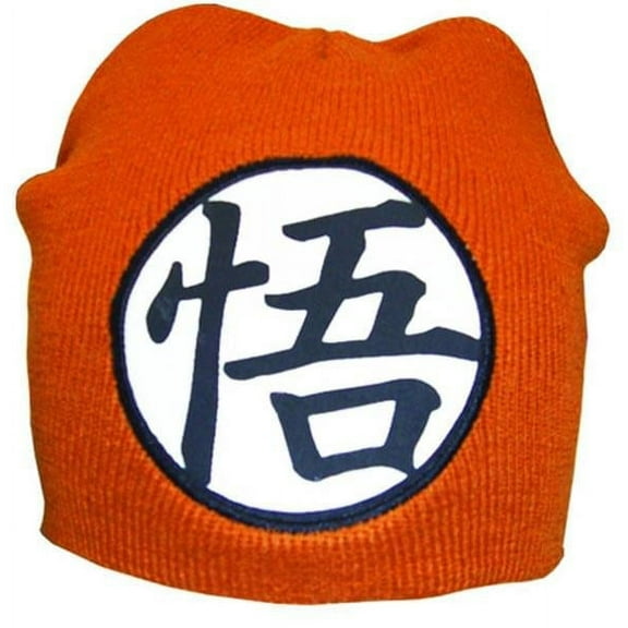 Dragon Ball Z Goku Symbol Embroidered Orange Beanie