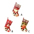 thumbnail image 2 of Cateissary Calcetín de Navidad Festival vacaciones colgante árbol de Navidad chimenea pared regalos bolsas hogar Bar decoración de oficina Kits de decoración para fiestas Muñeco de nieve, 2 of 6