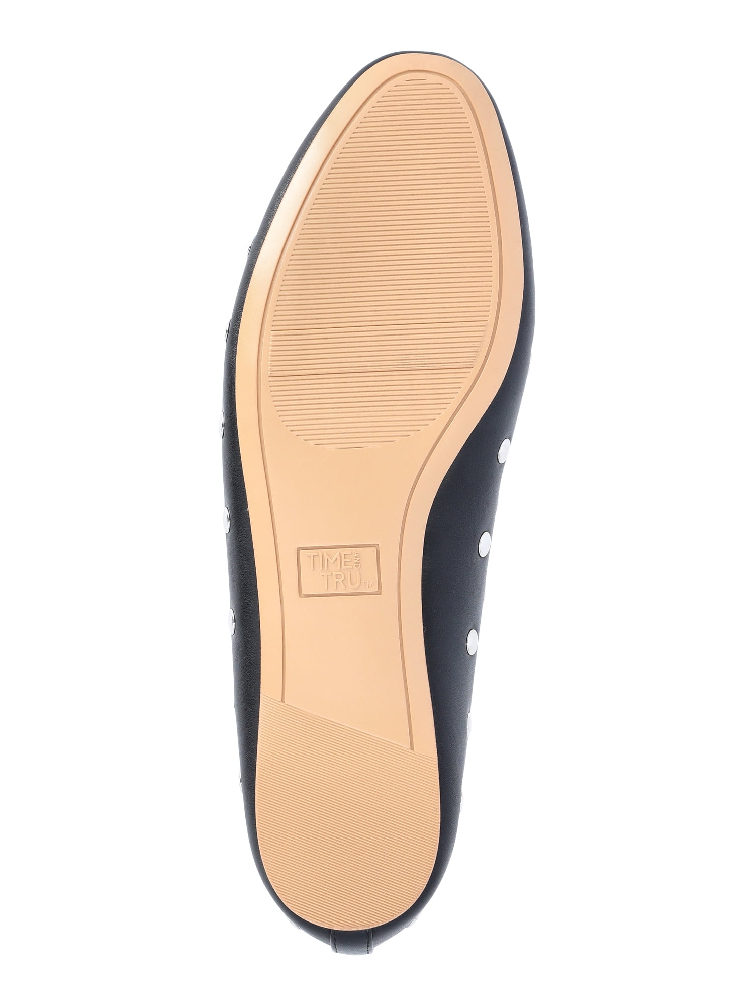 Time and Tru Women's Studded Ballet Flat