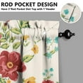 thumbnail image 5 of Kitchen Curtains and Valance Set 36 Inch Tier Pioneer Colorful Floral 3 Pieces Set Dining Room Small Curtain Drapes Cafe Curtains Valance for Home Decor Rod Pocket, 5 of 6