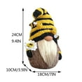 thumbnail image 3 of Sunflower Gnomes Plush Bumble Bee Decoration Christmas Gnome Gift Handmade Scandinavian Tomte Stuffed Farmhouse Decor for Home Kitchen Tiered Tray, 3 of 7