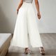 thumbnail image 5 of Pantalones anchos plisados de cintura alta sueltos informales con lazo de verano para mujer a la moda Fridja alkflakhf33089, 5 of 7