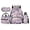 Cute Rabbit Daisy Purple, variant on Jeiento Cute Giraffe 17 Inch Bookbag Set for Kids 4-Piece Lunch Bag Pencil Case Water Bottle Holder Lightweight Large Capacity School Backpack for Boys Girls