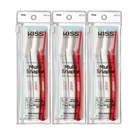 Kiss New York Eyebrow Razor Trimmer Facial Hair Shaper Remover ...