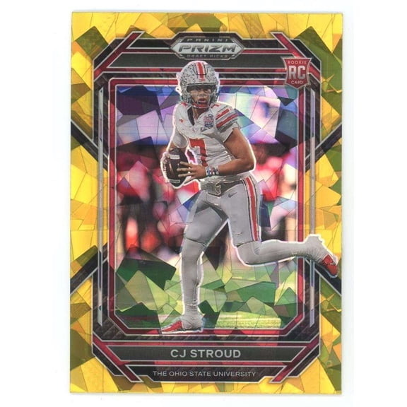 NFL 2023 Panini Prizm Draft Picks Gold Ice Prizm C.J. Stroud #102 (Rookie)