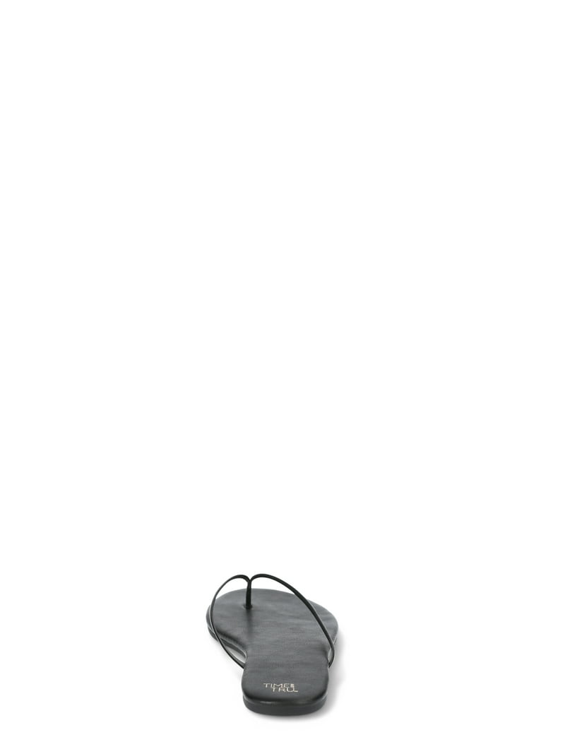 Time and Tru Women's Barely There Thong Sandals, Wide-Width Summer