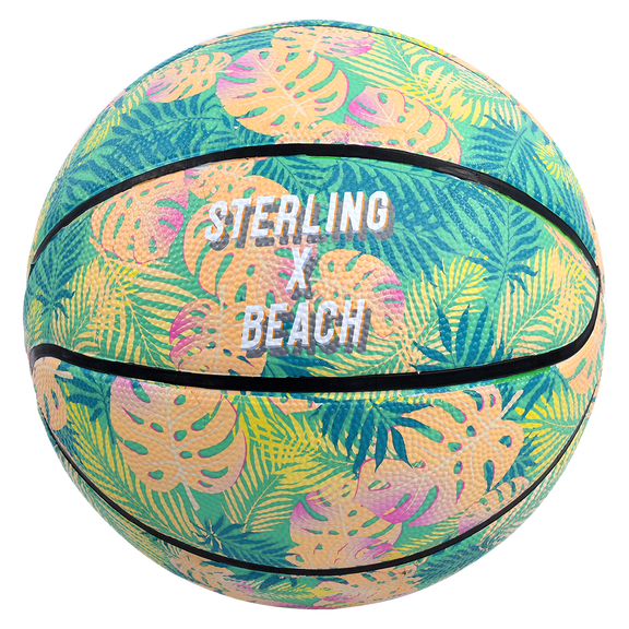 Sterling Athletics Tropical Beach Superior Grip Indoor/Outdoor Basketball (Size 6 Women's & Youth 28.5")
