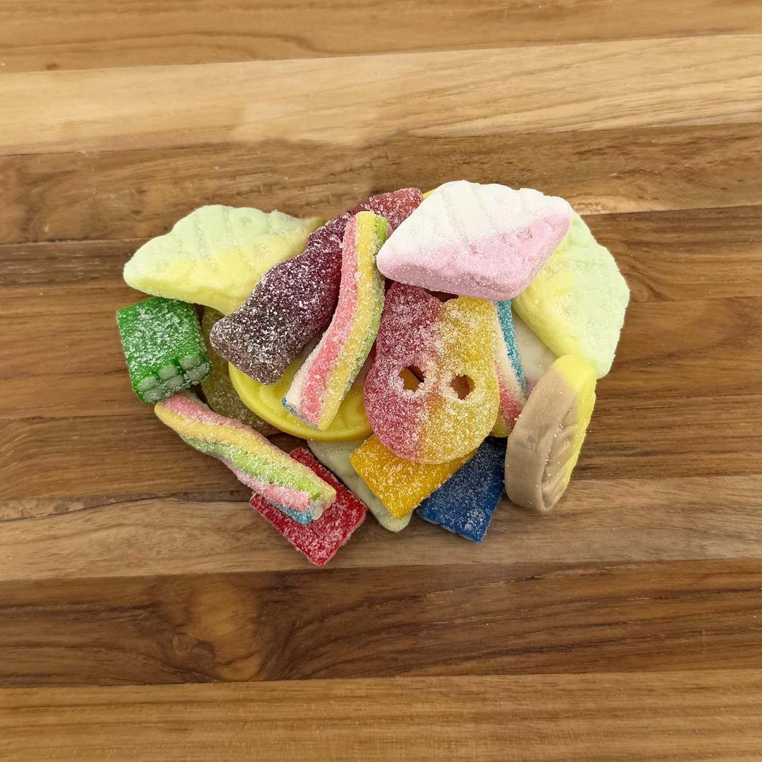 FirstChoiceCandy Swedish Candy Mix – Authentic Sweet & Sour Gummies – oval banana taffy, Dizzy Skalle Lemon Raspberry ,Diamond Tutti Frutti, Diamond Strawberry Vanilla, Cherry Cola bottles - 2 Pound)