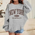 thumbnail image 2 of LUOGENLI Hoodies Girls Sweatshirts Size 10-12 Girl's Graphic Prints Sweatshirt Crewneck Long Sleeve Cute Drop Shoulder Pullover Tops Girls Sweatshirts Size 14-16 Preppy Grey 4-5 Years, 2 of 5