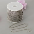 thumbnail image 2 of segolike Collier Chaîne en Acier Inoxydable pour Hommes Femmes Bricolage 2.2mm, 2 of 9