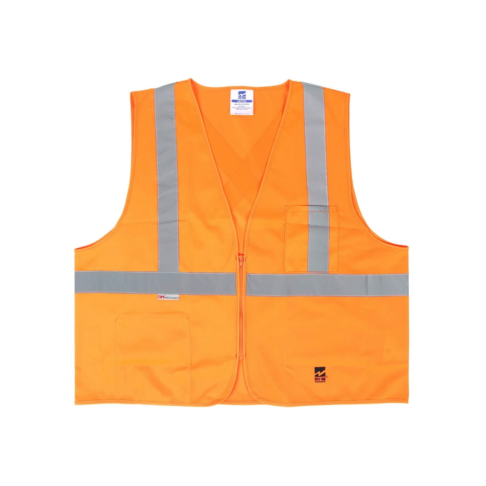 Men's Mesh Zipper Safety Vest, Pack of 25 - Walmart.com - Walmart.com