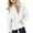 White, variant on PINQI Teen Girls Oversized Hoodies Long Sleeve Cotton Pullover Sweatshirts Youth Kids Plain Trendy Hoodies Clothes with Pockets