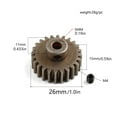 thumbnail image 2 of 24T 1.0M 5mm Shaft Motor Gear Set For Traxxas Maxx 1/10 6494X RC Crawler Car TAPDRA Spare Part, 2 of 4
