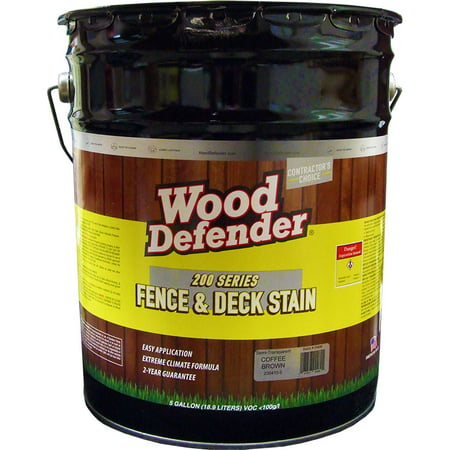 Wood Defender 200 Series Coffee Brown Semi-Transparent Stain & Sealer