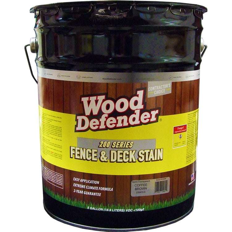 Wood Defender 200 Series Coffee Brown SemiTransparent Stain & Sealer 5