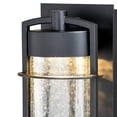 thumbnail image 2 of Vaxcel Logan 1 Light LED Bronze Cylinder Outdoor Wall Lantern Clear Glass, 2 of 3
