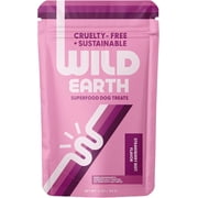 Wild Earth Superfood Dog Treats, Plant Based Dog Treats with Omega Acids, Prebiotics & Koji Protein, No Fillers, Veterinarian-Developed, Strawberry & Beet Flavor