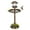 Bronze, variant on Zimtown 42 Inch Bird Bath with Solar Light Antique Copper Weather Resistant Birdbaths Dark Green