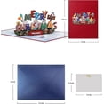 thumbnail image 2 of Christmas Pop Up Card - 3D Greeting Card Birthday Cards, Pop Up Christmas Cards, Kids Christmas Card, 3D Christmas Card, Christmas Cards (Merry Christ, 2 of 5