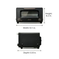 thumbnail image 6 of BALMUDA The Toaster Pro | Steam Oven Toaster | Compact Size 14.1″W × 12.6″D × 8.2″H | 6 Modes: Shokupan, Golden Toast, Pizza, Croissant, Oven, Salamander Grill | (Baking Tray Sold Separately) | Black, 6 of 9