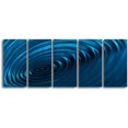 thumbnail image 2 of Omax Decor MC5031 24 x 60 in. Ripple Effect Contemporary Handmade Metal Wall Art Set - 5 Piece, 2 of 3
