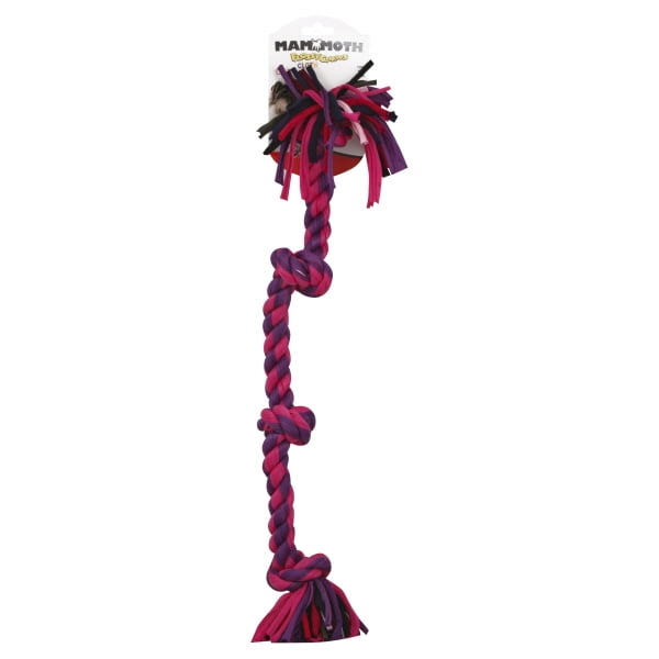 Mammoth Flossy Chews 4 Knot Rope Dog Tug Toy, Large, 27"