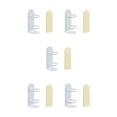 thumbnail image 2 of Inteprter Estante de almacenamiento para cepillos de Soporte para cepillos de montado en la pared Estante de baño de drenaje de hierro, blanco 5piezas Inteprter CBP155509, 2 of 6