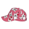 thumbnail image 5 of Daiia French Bulldog print Baseball Cap Men Women Golf Dad Hat Adjustable Original Classic Low Profile Hat Unconstructed Plain Cap, 5 of 9