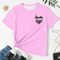 thumbnail image 4 of WEIYLL T-Shirts Graphiques pour Filles Manches Courtes Été Col Rond Ville Hauts Doux Imprimés pour Enfants 4-5 Ans, 4 of 6