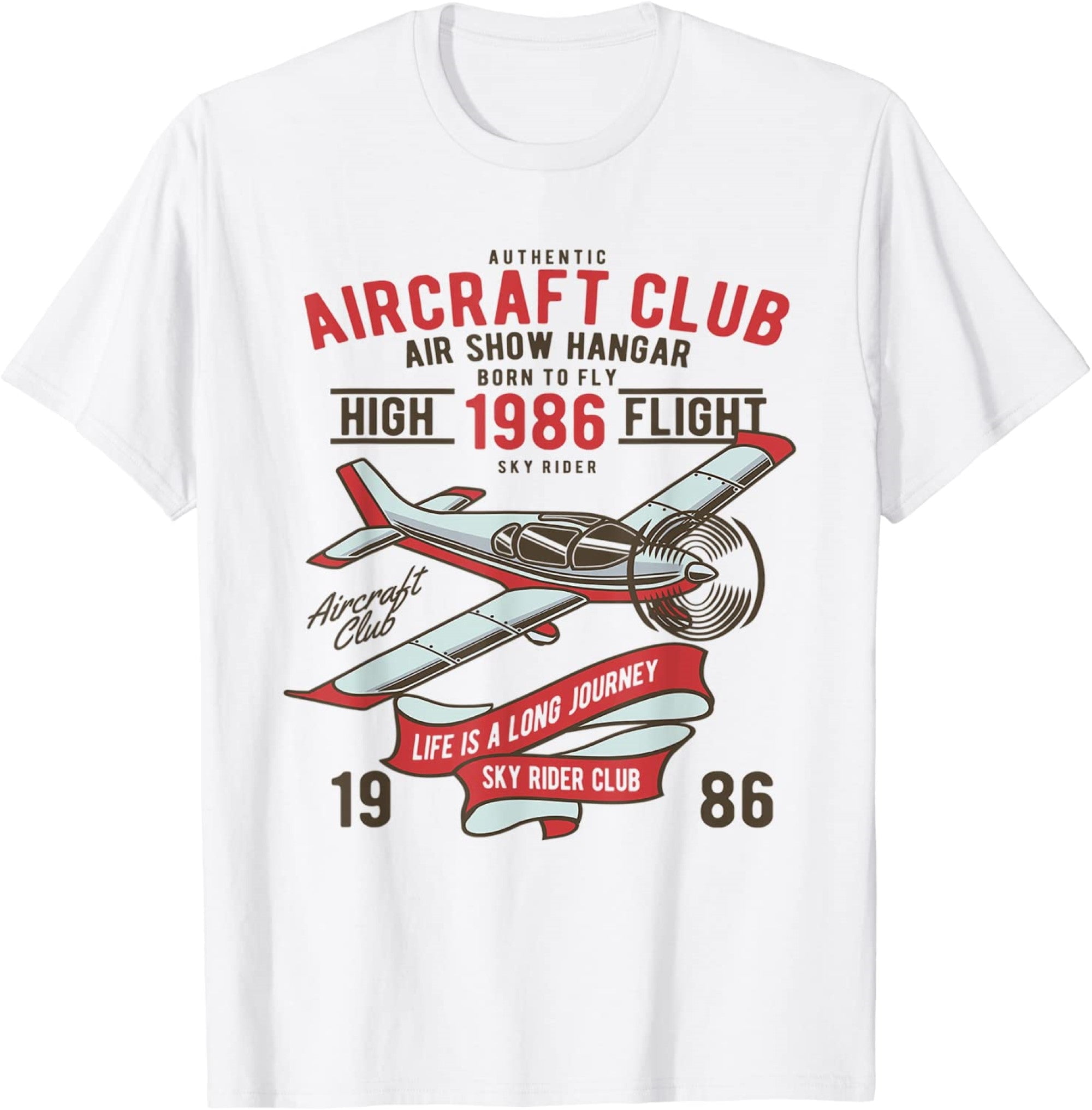 Cool Aircraft Club Plane Fly Airplane for Men Women Kids TShirt