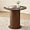 Mini Brown 35.5, variant on 35.5" Round Dining Table for 2, Modern Small Pedestal Kitchen Table, Space Saving, for Apartment Dining Living Room