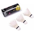 thumbnail image 4 of HUGFEGWE High Stability Performance Badminton with Excellent Durability 3pcs Duck Feather Set High-Elasticity Cool CJB91-52757, 4 of 5