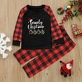 thumbnail image 2 of Odeerbi Christmas Pajamas for Family Holiday Long Sleeve Family Christmas Pajamas Matching Sets Kids 2025 Printed Parent Child Warm Set Two Piece Sleepwear Family Matching PJs Set Red, 2 of 4