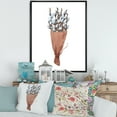 thumbnail image 2 of Designart 'Bunch of White Pussy Willow Twigs I' Farmhouse Framed Canvas Wall Art Print, 2 of 5