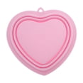 thumbnail image 4 of Unique Bargains 1pc Portable Heart Makeup Brush Cleaning Mat Pink, 4 of 6