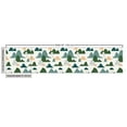 thumbnail image 3 of Ambesonne Nordic Fabric by the Yard Upholstery, Simplistic Mountains Plot, 2 Yards, Olive Green Cadet Blue, 3 of 5