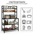 thumbnail image 4 of Tribesigns Kitchen Bakers Rack with Storage,5-Tier Microwave Oven Stand Kitchen Cart Utility Shelf, 4 of 6