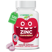 VitaWorks Kids, Zinc, Cherry, 120 Chewables