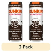 (2 pack) Dunkin' Brownie Batter Donut Iced Coffee 11 fl oz